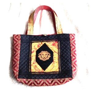 Lion Renaissance Bag Purse Handmade patchwork